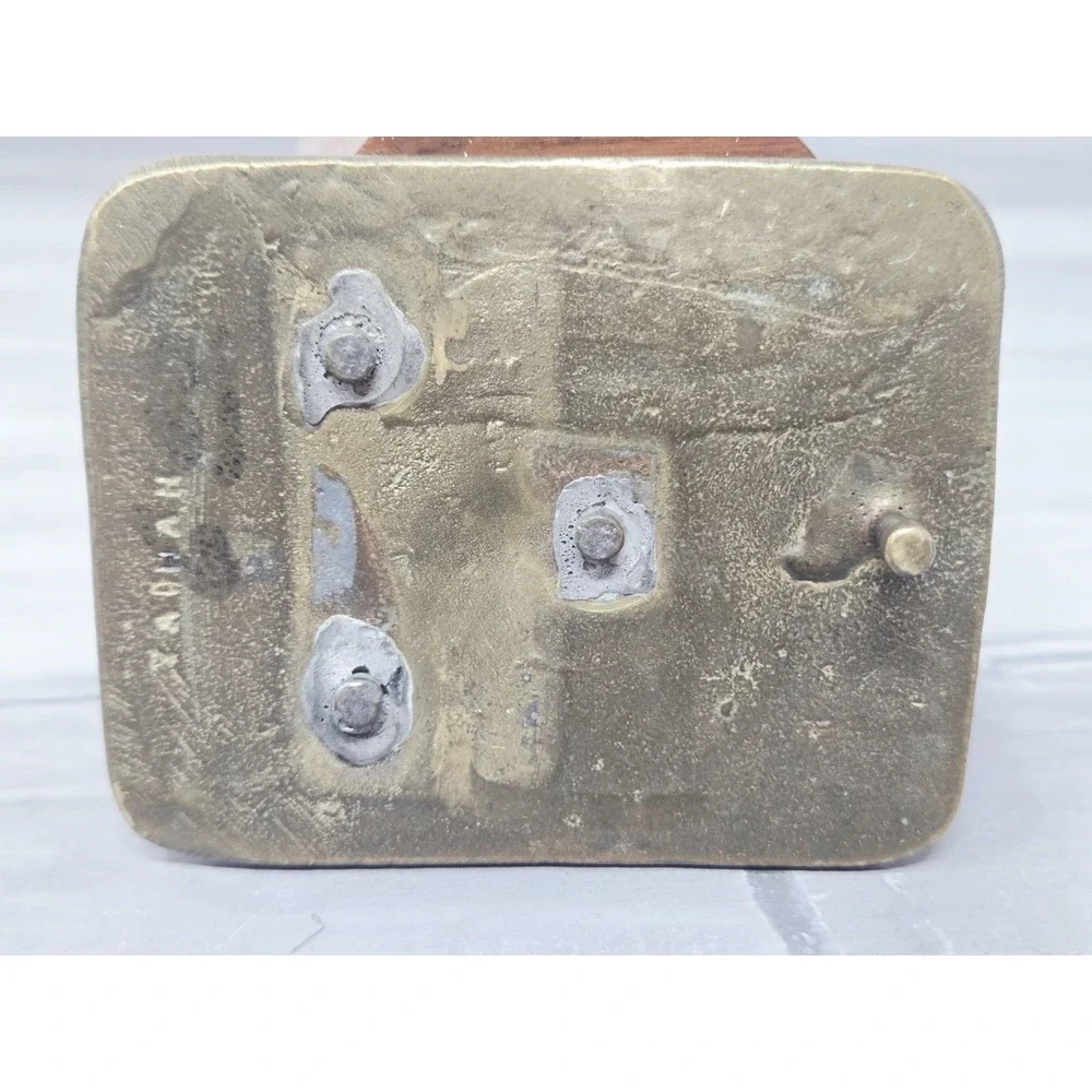 Buck Deer Brass Belt‎ Buckle Vintage Hunting Buckle